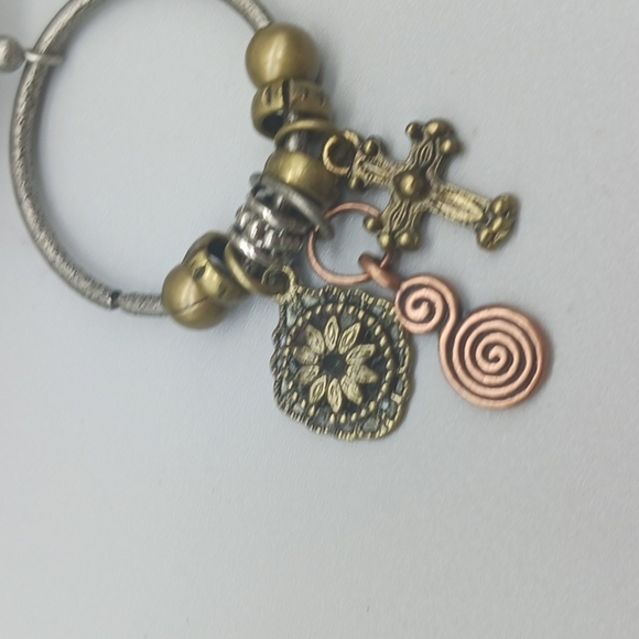 Gold and Silver Handmade Earrings - Picture 2 of 7